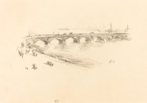 Evening, Little Waterloo Bridge by James Abbott McNeill Whistler
