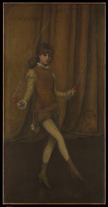 Harmony in Yellow and Gold: The Gold Girl—Connie Gilchrist by James McNeill Whistler