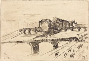 Île de la Cité, Paris by James McNeill Whistler