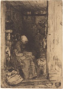 The Old Woman with Rags