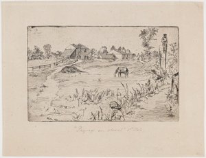 Landscape with Horses by James Abbott McNeill Whistler