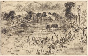 Landscape with Horses by James McNeill Whistler