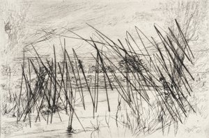 Landscape with a Fisherman by James McNeill Whistler