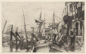 Limehouse, from the Thames Set (A Series of Sixteen Etchings of Scenes on the Thames and Other Subjects)
