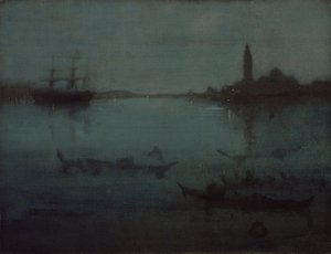 Nocturne in Blue and Silver: The Lagoon, Venice by James McNeill Whistler