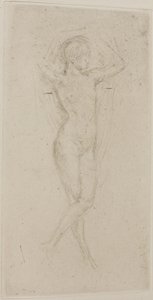 Nude Girl with Arms Raised by James Abbott McNeill Whistler