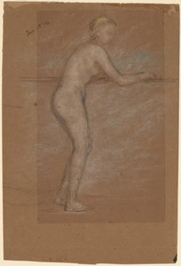 Nude Leaning on a Rail