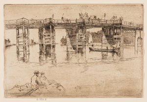 Old Putney Bridge by James Abbott McNeill Whistler