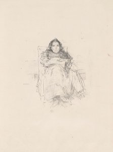 Portrait Study: Mrs. Philip, No. 3 (recto) Portrait Study: Geneviève Mallarmé (verso) by James McNeill Whistler