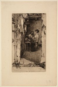 Rag Pickers, Quartier Mouffetard, Paris by James McNeill Whistler