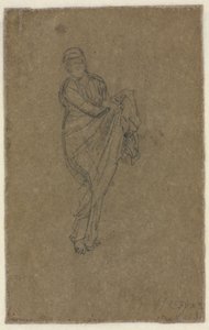 Standing Woman Holding Up Her Dress (verso) by James McNeill Whistler
