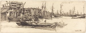 Thames Warehouses by James Abbott McNeill Whistler