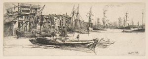 Thames Warehouses by James McNeill Whistler