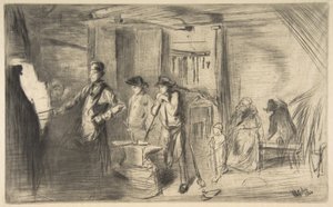 The Forge, from "A Series of Sixteen Etchings of Scenes on the Thames and Other Subjects" by James McNeill Whistler