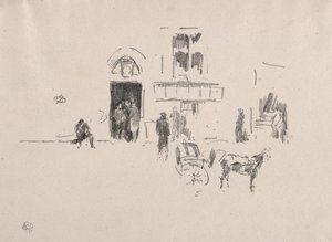 The Gaiety Stage Door by James McNeill Whistler