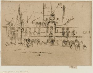 The Market, Bruges by James Abbott McNeill Whistler
