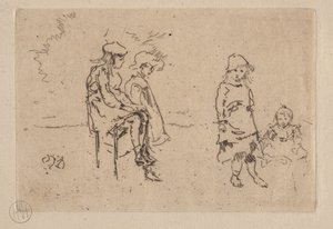 The Menpes Children by James McNeill Whistler