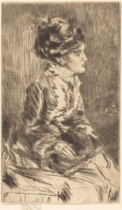 The Muff by James McNeill Whistler
