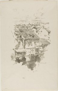 Vitré: The Canal by James McNeill Whistler