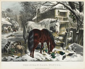 Straw-yard, Winter, 1800s