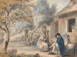 The Artist Sketching Mlle. de St. Legier as a Shepherdess