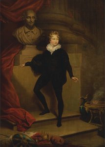 Master Betty as Hamlet, before a bust of Shakespeare by James Northcote