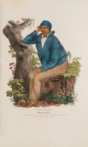 BILLY SHANE; A Shawnee Chief, from The Aboriginal Portfolio by James Otto Lewis