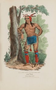 KAA-NUN-DER-WAAGUINSE-ZOO or the Berry Picker; A Famous Chippewa Chief, from The Aboriginal Portfolio by James Otto Lewis
