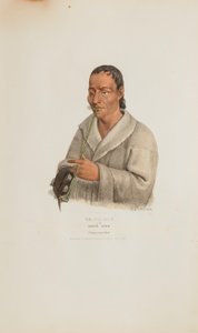 KE-WA-DIN or the North Wind; A Chippeway Chief, from The Aboriginal Portfolio by James Otto Lewis