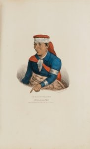 KEE-O-TUCK-KEE; A Pottowattomie Chief, from The Aboriginal Portfolio by James Otto Lewis