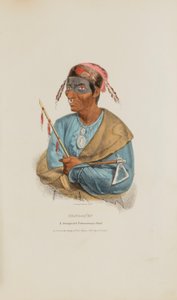 ME-NO-QUET; A Distinguished Pottowattomie Chief, from The Aboriginal Portfolio by James Otto Lewis