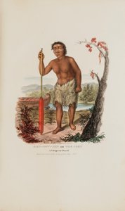 Men-dow-min or The Corn, a Chippewa Dwarf, from The Aboriginal Portfolio by James Otto Lewis