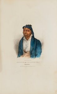 MO-WAN-ZA or The Little Wolf; A Miami Chief, from The Aboriginal Portfolio by James Otto Lewis