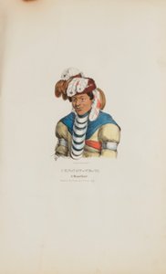 Pen-Now-We-Ta, a Miami Chief, from The Aboriginal Portfolio by James Otto Lewis
