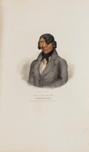 WAA-BA-SHAW; A Celebrated Sioux Chief, from The Aboriginal Portfolio by James Otto Lewis