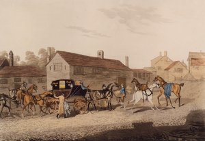 Changing Horses to the Mail Coach