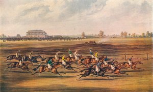 Race for the Great St. Leger Stakes, 1836. Approbation - Off in good Style, 1837 by James Pollard
