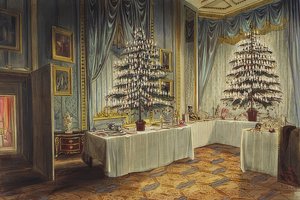 Christmas Trees of the Duchess of Kent in Windsor Castle. 1850