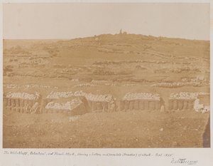 View from the Mamelon towards the Malakhov, 1855 by James Robertson
