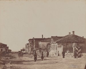 View of Street with Soldiers by James Robertson