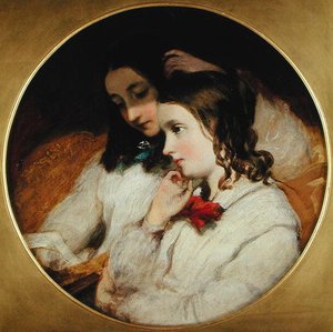 Study of Two Girls by James Sant