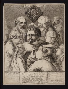 Pandemonium: Satire on the Political Instability in Britain After the Fall of the Fox-North Coalition and Its Replacement with the Government of William Pitt the Younger, 1784 by James Sayers