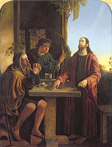 Christ at Emmaus by James Smetham