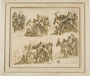 Five Sketches for the Triumph of Silenus