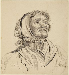 Head of Old Woman by James Ward