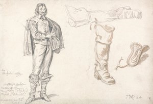 Studies of a Standing Figure, and a Boot by James Ward