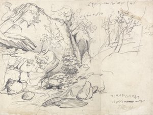 Study of a Mountain with Trees by James Ward
