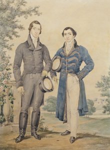 Portrait of Two Gentlemen, 1817 by James Warren Childe