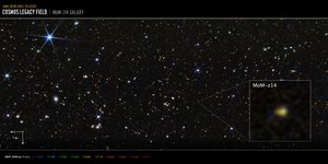 COSMOS Field MoM-z14 Galaxy by James Webb Space Telescope (NASA)