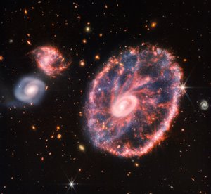 Cartwheel Galaxy (NIRCam and MIRI Composite Image) by James Webb Space Telescope (NASA)